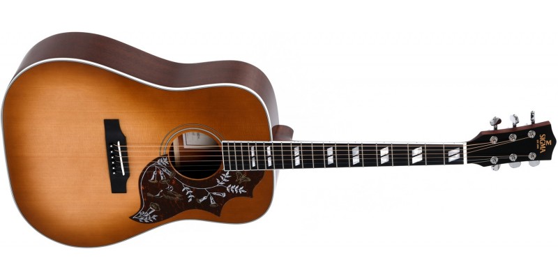 Sigma DM-SG5 Heritage Cherry Sunburst Acoustic Guitar Front