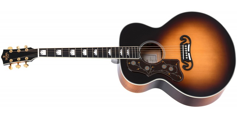 Sigma GJA-SG200L Left Handed Vintage Sunburst Front