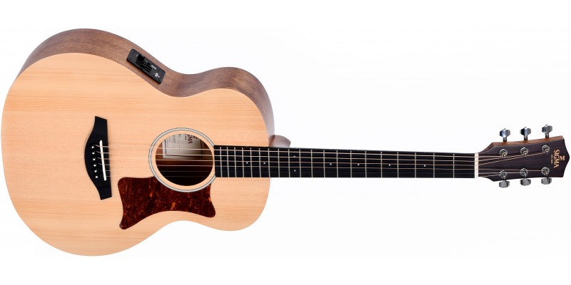 Short scale shop acoustic electric guitar