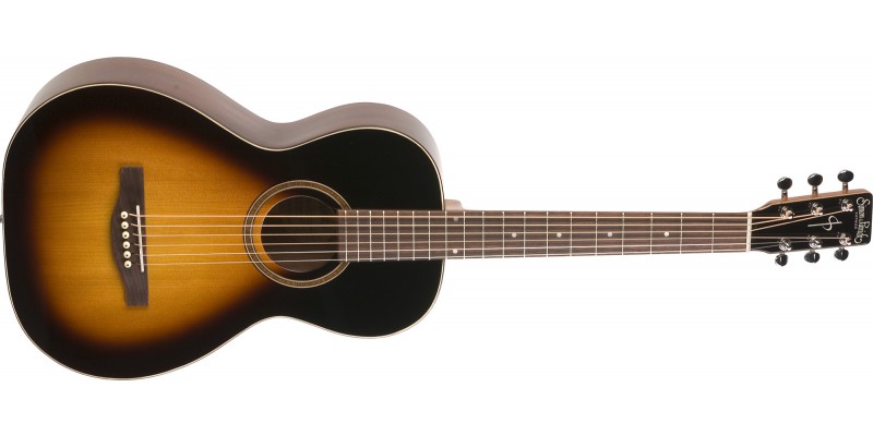 Simon & Patrick Woodland Pro Parlor Sunburst Acoustic Guitar.