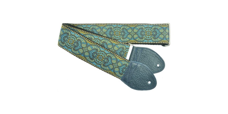 Souldier Custom Guitar Strap Arabesque Blue