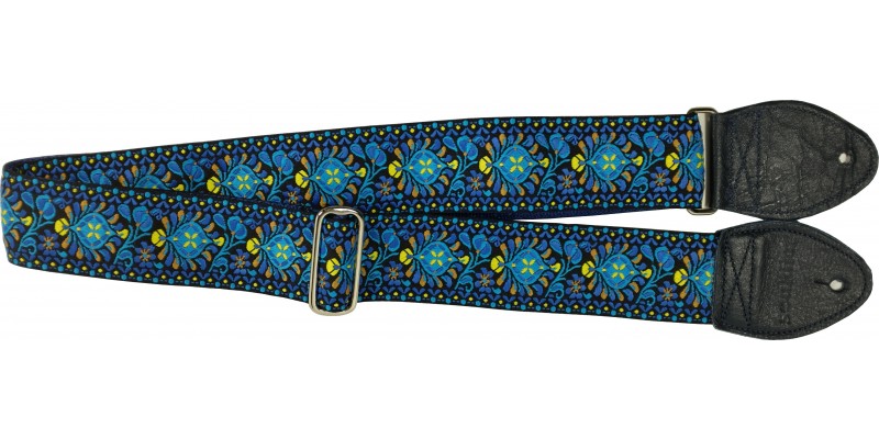 Souldier Custom Hendrix Guitar Strap Navy/Blue Front