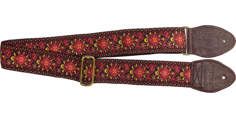 Maroon cheap guitar strap