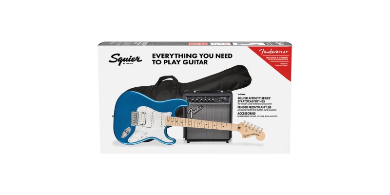 Squier Affinity Stratocaster HSS Pack Lake Placid Blue Guitar