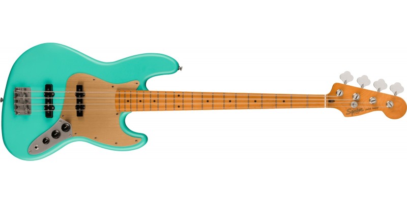 Squier 40th Anniversary Jazz Bass Vintage Edition Satin Seafoam Green Front