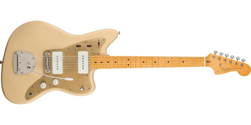 Squier 40th Anniversary Jazzmaster Vintage Edition Satin Desert Sand Front