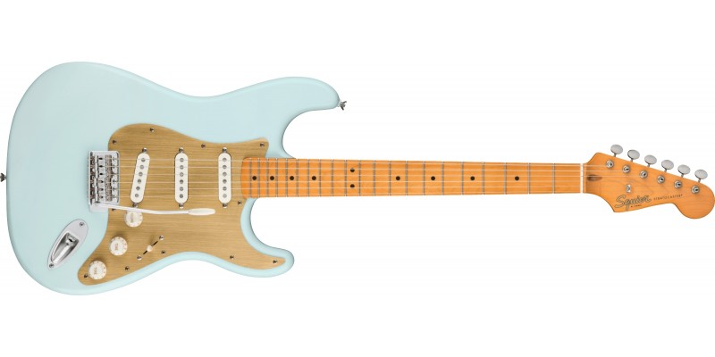Squier 40th Anniversary Stratocaster Vintage Edition Satin Sonic Blue Front