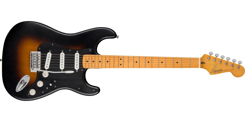Squier 40th Anniversary Stratocaster Vintage Edition Satin Wide 2-Color Sunburst Front