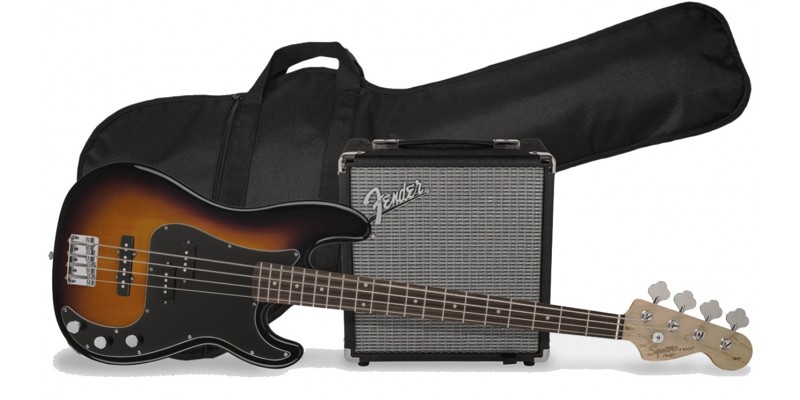 Squier Affinity Series PJ Bass Pack Brown Sunburst