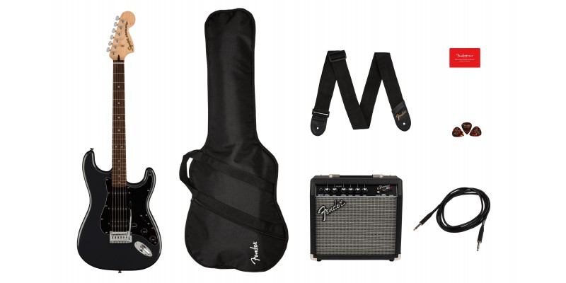 Squier Affinity Series Stratocaster HSS Pack Charcoal Frost Metallic Main
