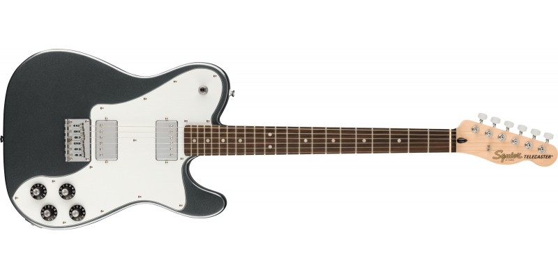 Squier Affinity Telecaster Deluxe Charcoal Frost Metallic Front