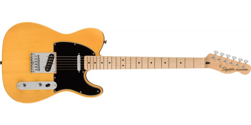 Squier Affinity Series Telecaster Maple Fingerboard Black Pickguard Butterscotch Blonde Front