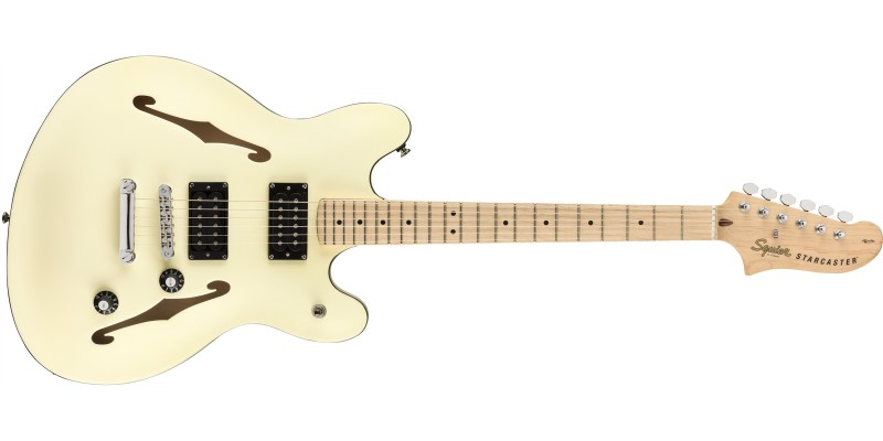 Squier Affinity Starcaster Olympic White Front
