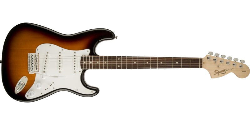 Squier Affinity Strat Brown Sunburst Front