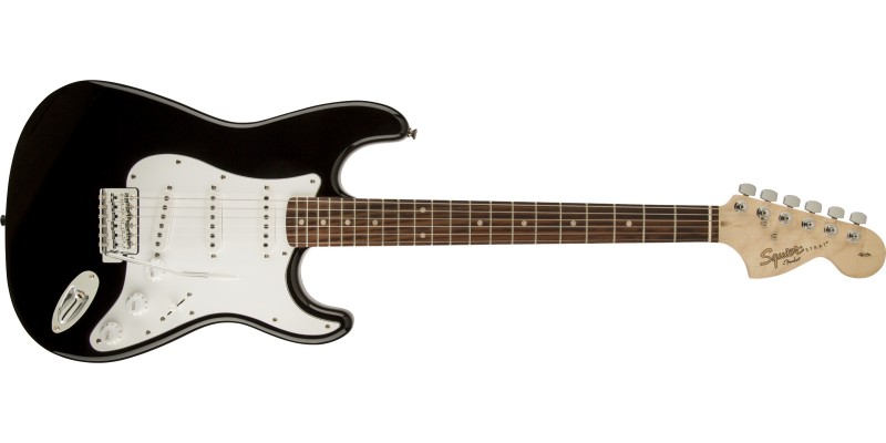 Squier Affinity Stratocaster Black Front