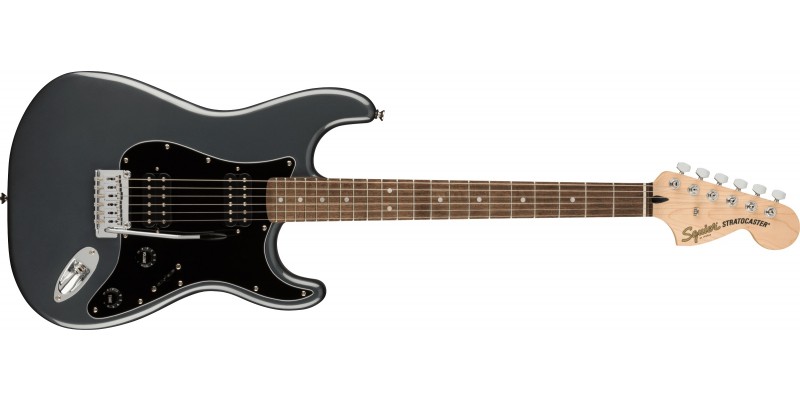 Squier Affinity Stratocaster HH Charcoal Frost Metallic Front