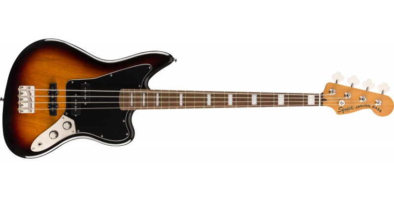Squier Classic Vibe Jaguar Bass 3-Colour Sunburst Front