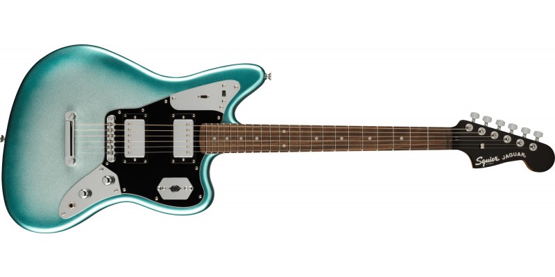 Squier Contemporary Jaguar HH ST Laurel Fingerboard Black Pickguard Sky Burst Metallic Front