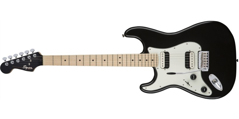 Squier Contemporary Stratocaster HH Left Handed Black Metallic Front