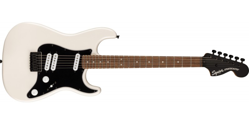 Squier Contemporary Stratocaster Special HT Laurel Fingerboard Black Pickguard Pearl White Front