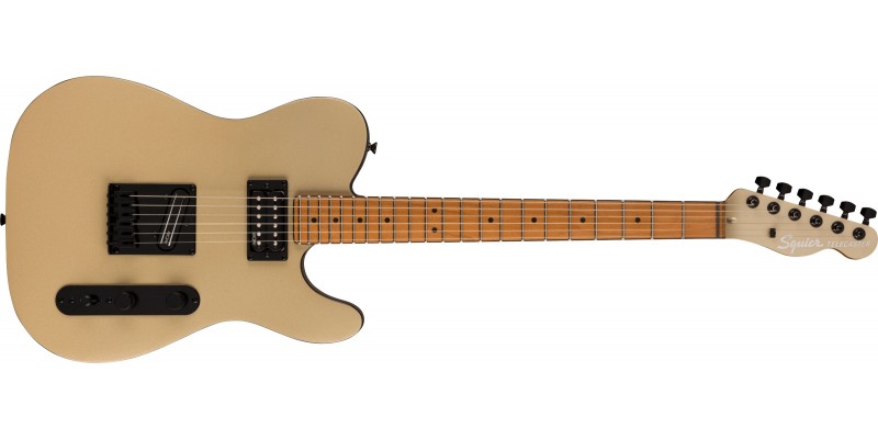 Squier Contemporary Telecaster RH Roasted Maple Fingerboard Shoreline Gold Front