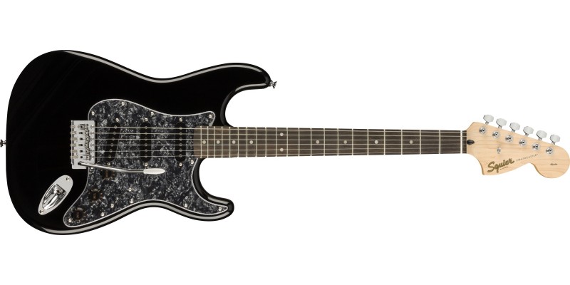 Squier FSR Affinity Stratocaster Black With Black Pearloid Pickguard