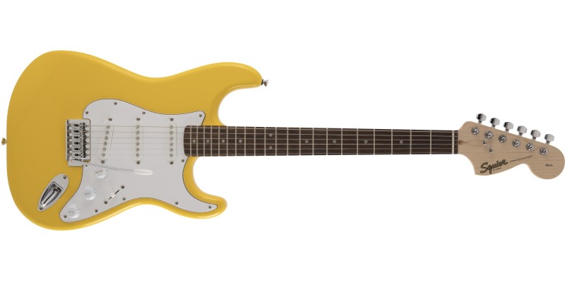 Squier FSR Affinity Stratocaster Graffiti Yellow Front