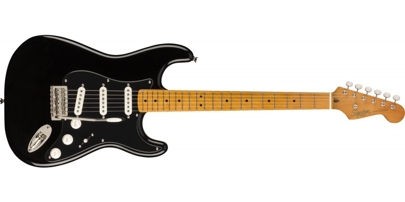 Squier FSR Classic Vibe '50s Stratocaster Black with Black Pickguard Front