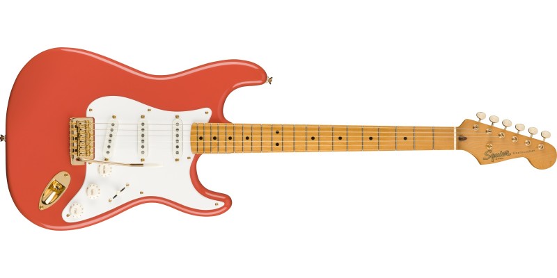Squier FSR Classic Vibe 50s Stratocaster Fiesta Red with Gold Hardware Front