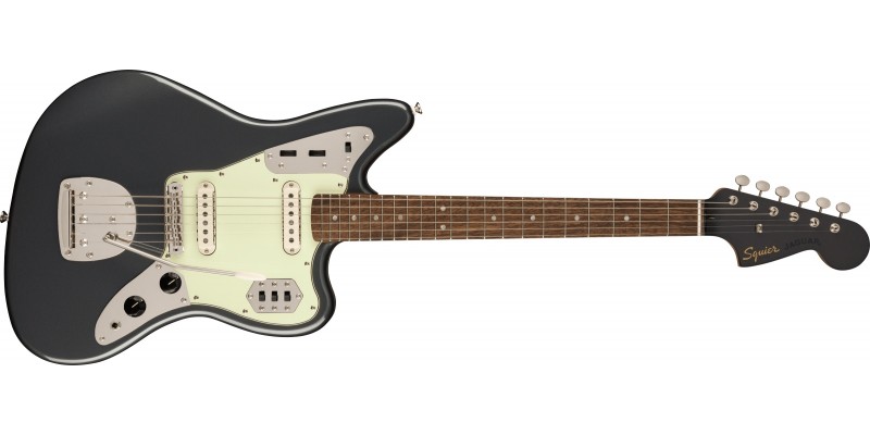 Squier FSR Classic Vibe '60s Jaguar Charcoal Frost Metallic, Matching Headstock