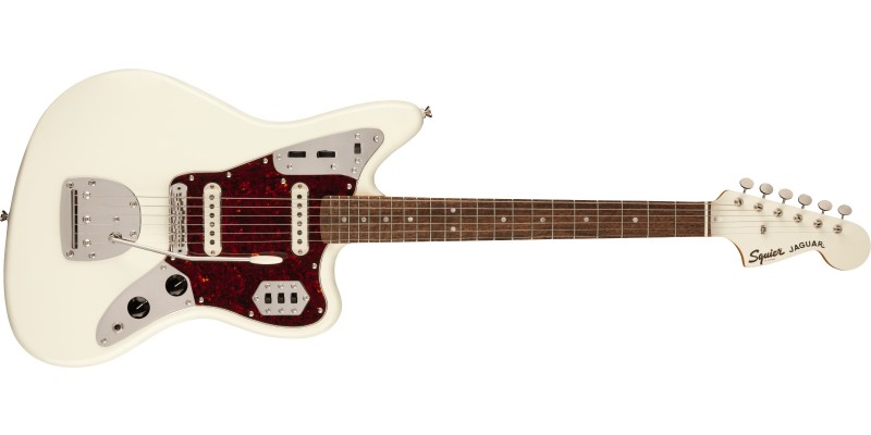 Squier FSR Classic Vibe '60s Jaguar Olympic White, Matching Headstock