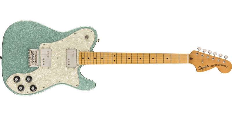 Squier FSR Classic Vibe '70s Telecaster Deluxe Sea Foam Sparkle Front