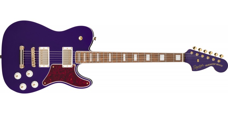 Squier Limited Edition Paranormal Troublemaker Telecaster Deluxe Purple Metallic
