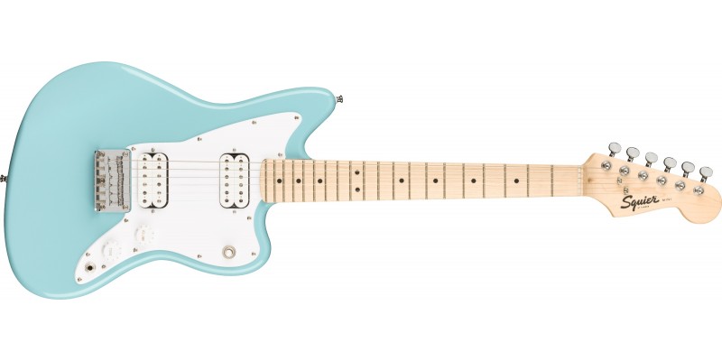 Squier Mini Jazzmaster HH Daphne Blue Front
