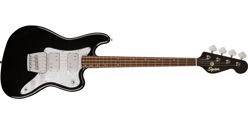 Squier Paranormal Rascal Bass HH Metallic Black Guitar