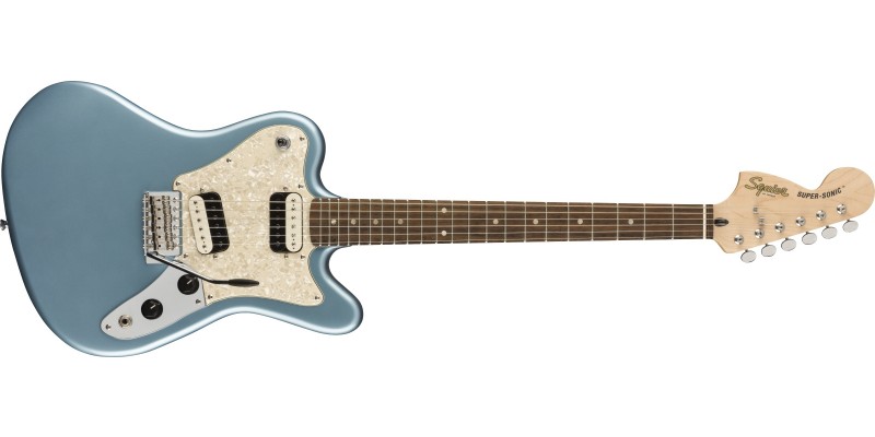 Squier Paranormal Super-Sonic Ice Blue Metallic Front