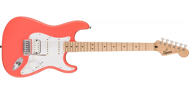 Squier Sonic Stratocaster HSS Tahitian Coral Front