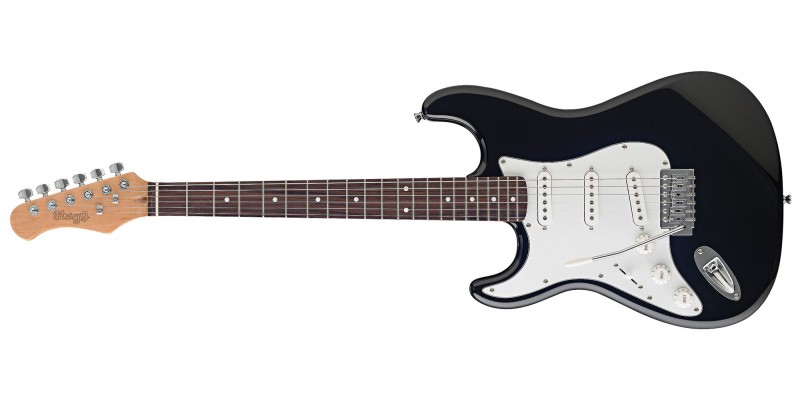 Stagg S300LH-BK Standard S Electric Guitar Left Handed Black