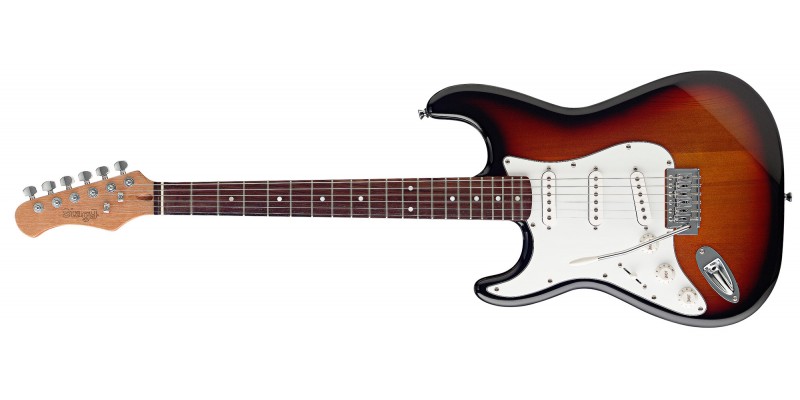Stagg S300LH-SB Standard S Electric Guitar Left Handed Sunburst