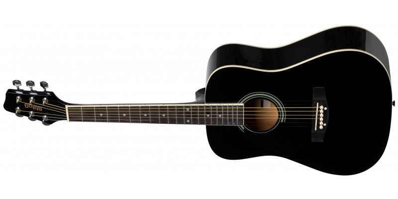 Stagg SA20D 3/4 Acoustic Guitar Left Handed Black