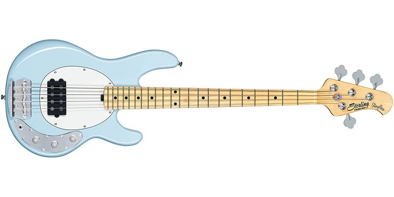 Sterling by Music Man StingRay Short Scale Bass Daphne Blue Front