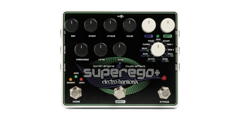 Electro-Harmonix Superego Plus Guitar Synth Engine / Multi Effect Pedal Front