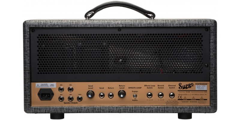 Supro 1699R Statesman Head Amplifier With 1799 Statesman 2x12 Half Stack Pack Guitar