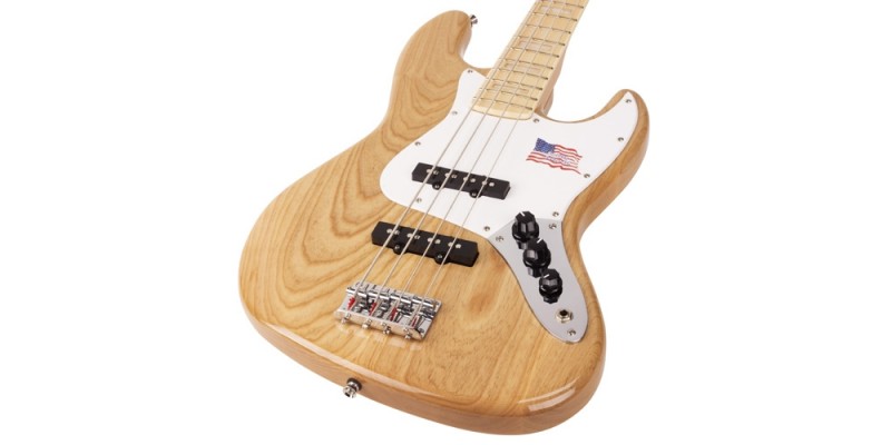 SX SJB75 Swamp Ash Bass Guitar