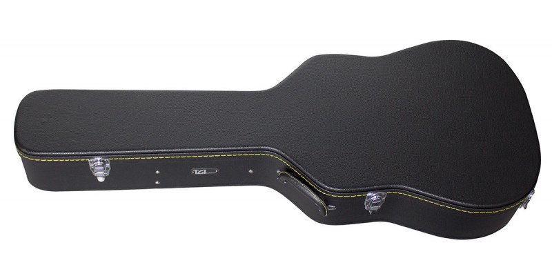 TGI Wooden Acoustic Guitar Hard Case, 6 & 12-String Front