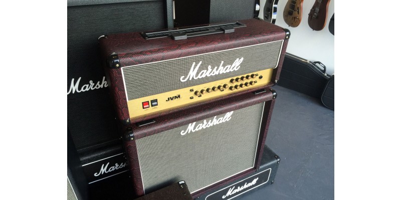 Marshall JVM205H 1936 Half Stack Burgundy Snakeskin