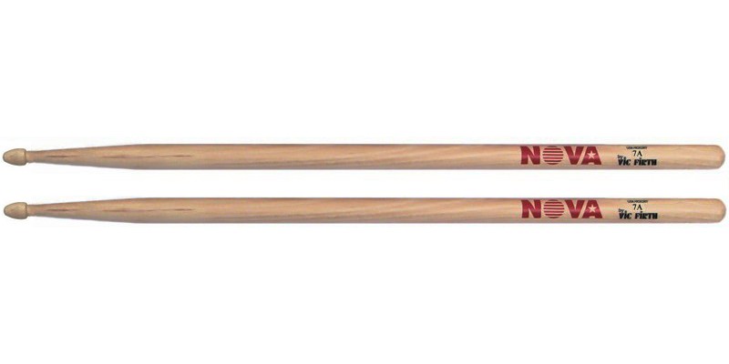 Vic Firth Nova 7A Drumsticks USA Hickory Wooden Tip