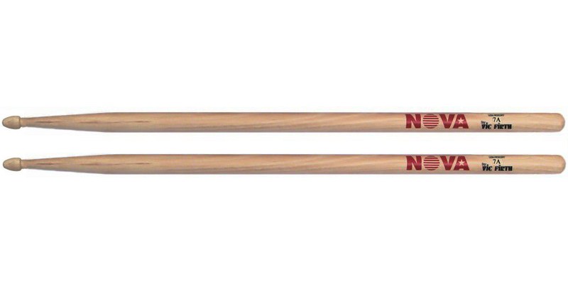 Vic Firth Nova 7A Drumsticks USA Hickory Wooden Tip