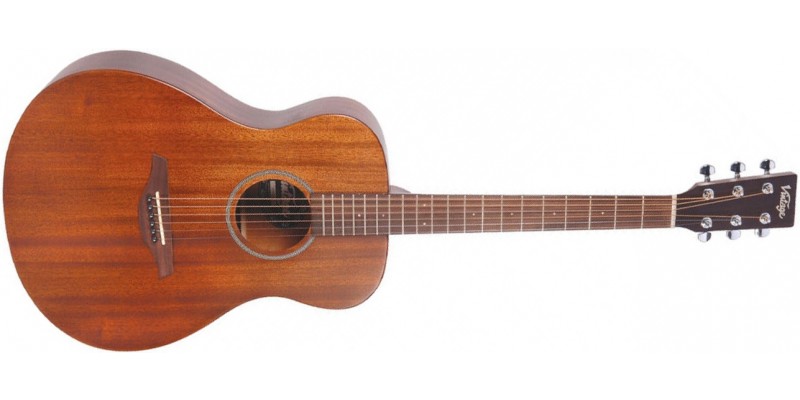 Vintage V300 Acoustic Guitar Starter Package Mahogany Front