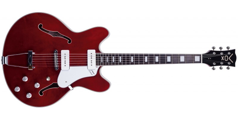 VOX BC-V90-CR Bobcat Guitar with Two Soapbar Pickups RED Front